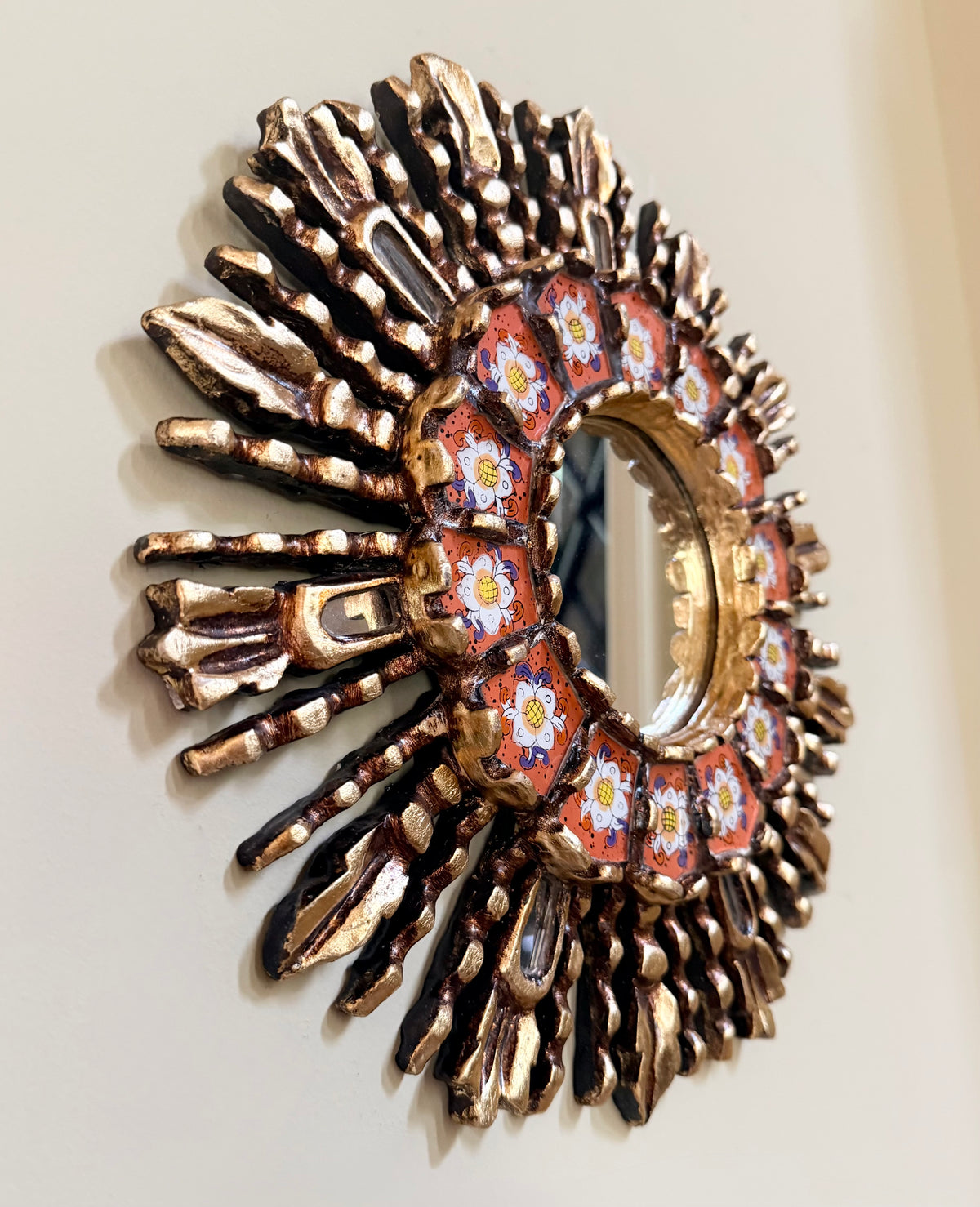 Leaf Ray Sunburst Mirror